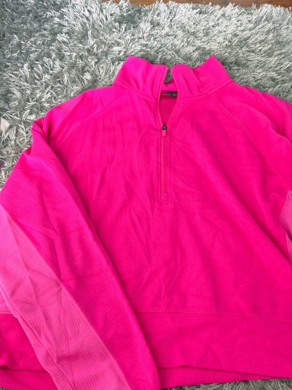 Danskin Hot Pink Half-Zip Pullover